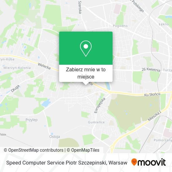 Mapa Speed Computer Service Piotr Szczepinski