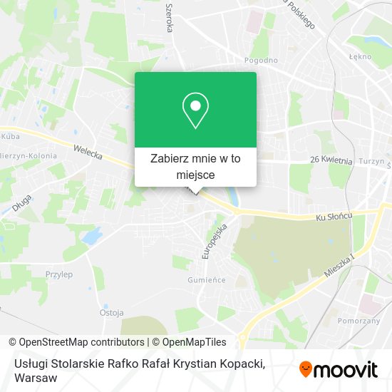 Mapa Usługi Stolarskie Rafko Rafał Krystian Kopacki