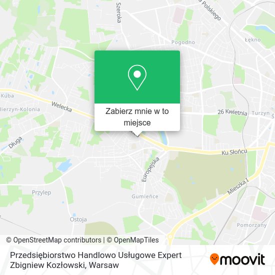 Mapa Przedsiębiorstwo Handlowo Usługowe Expert Zbigniew Kozłowski