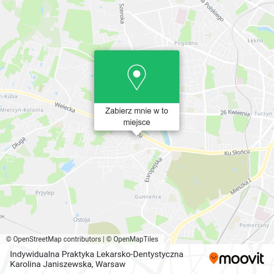 Mapa Indywidualna Praktyka Lekarsko-Dentystyczna Karolina Janiszewska