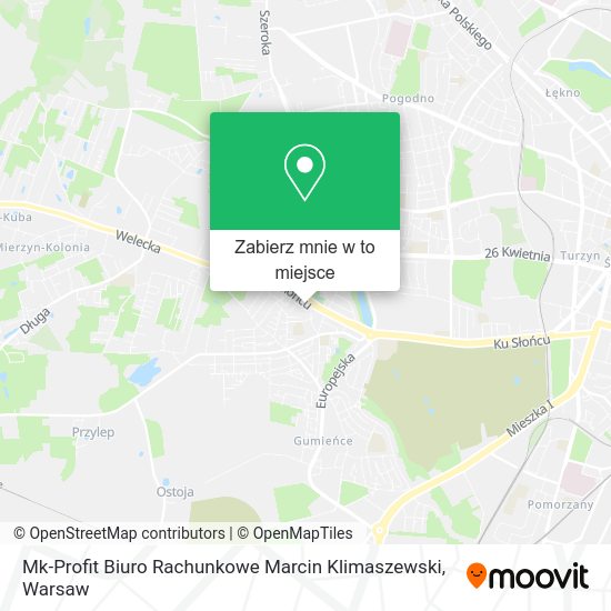 Mapa Mk-Profit Biuro Rachunkowe Marcin Klimaszewski