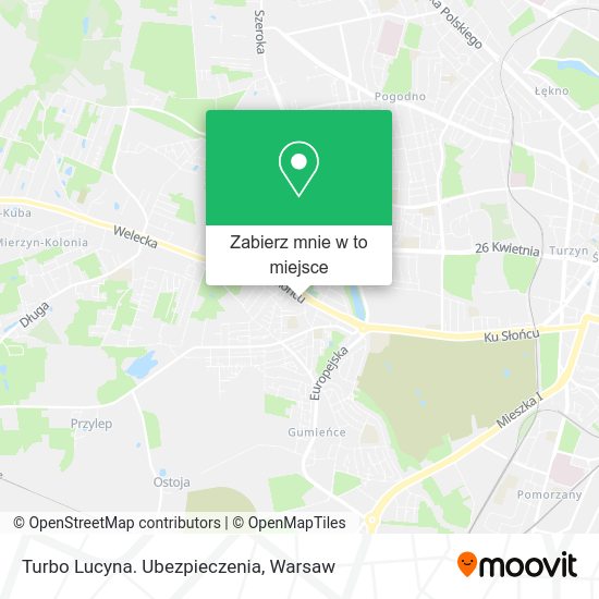 Mapa Turbo Lucyna. Ubezpieczenia