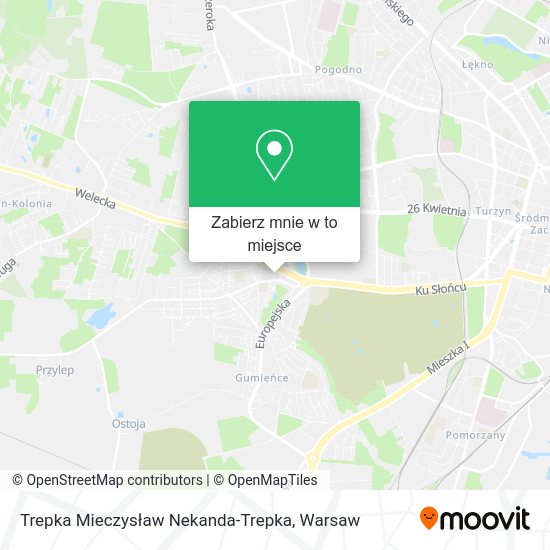 Mapa Trepka Mieczysław Nekanda-Trepka