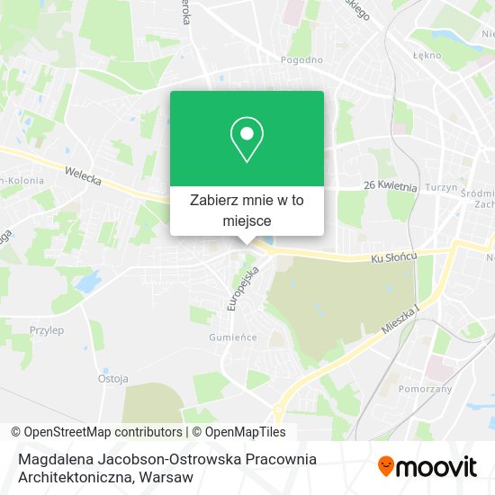 Mapa Magdalena Jacobson-Ostrowska Pracownia Architektoniczna