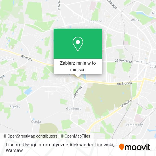 Mapa Liscom Usługi Informatyczne Aleksander Lisowski