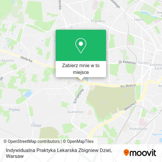 Mapa Indywidualna Praktyka Lekarska Zbigniew Dziel