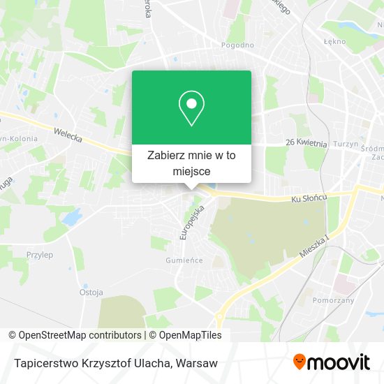 Mapa Tapicerstwo Krzysztof Ulacha