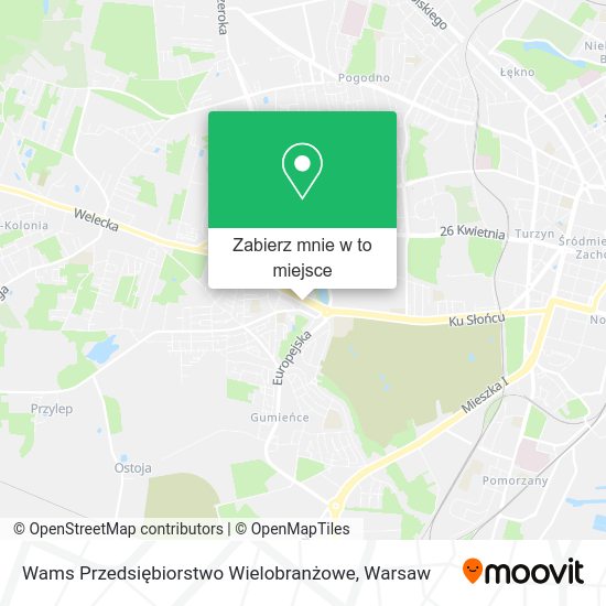 Mapa Wams Przedsiębiorstwo Wielobranżowe