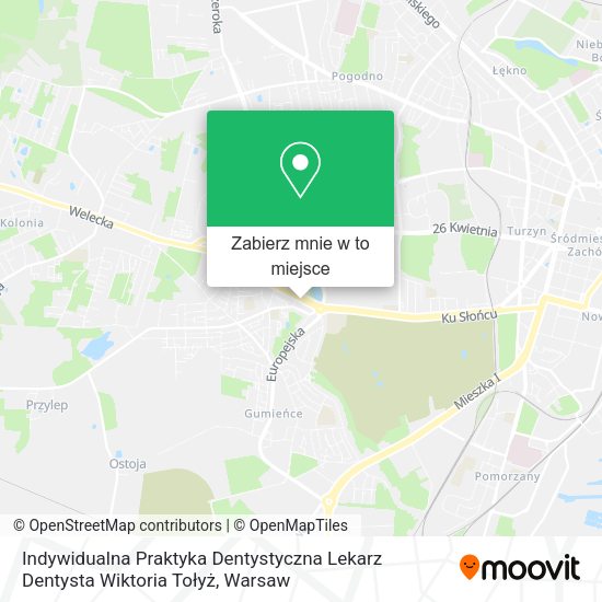 Mapa Indywidualna Praktyka Dentystyczna Lekarz Dentysta Wiktoria Tołyż