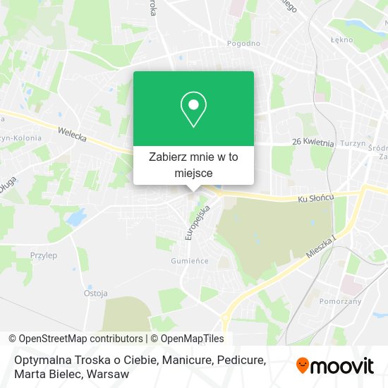 Mapa Optymalna Troska o Ciebie, Manicure, Pedicure, Marta Bielec