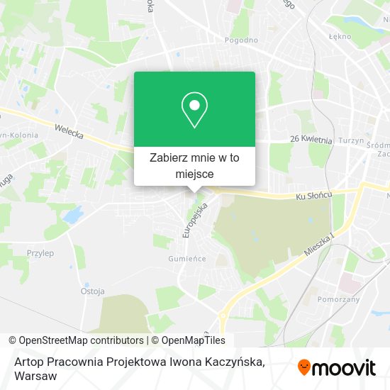 Mapa Artop Pracownia Projektowa Iwona Kaczyńska