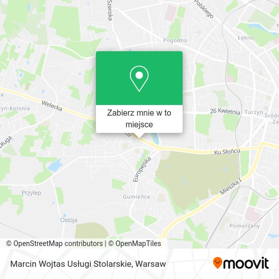 Mapa Marcin Wojtas Usługi Stolarskie