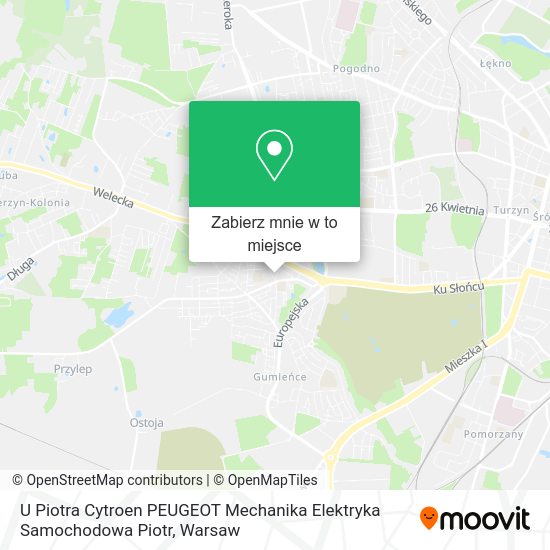 Mapa U Piotra Cytroen PEUGEOT Mechanika Elektryka Samochodowa Piotr