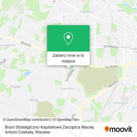 Mapa Biuro Strategiczno Kapitałowe Zarządca Maciej Antoni Czekała