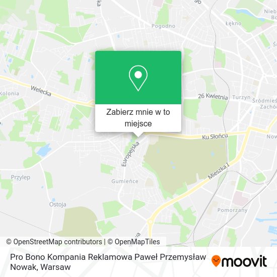 Mapa Pro Bono Kompania Reklamowa Paweł Przemysław Nowak