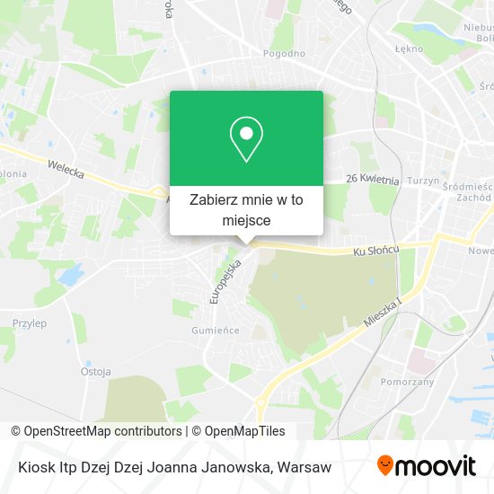 Mapa Kiosk Itp Dzej Dzej Joanna Janowska