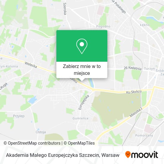 Mapa Akademia Małego Europejczyka Szczecin