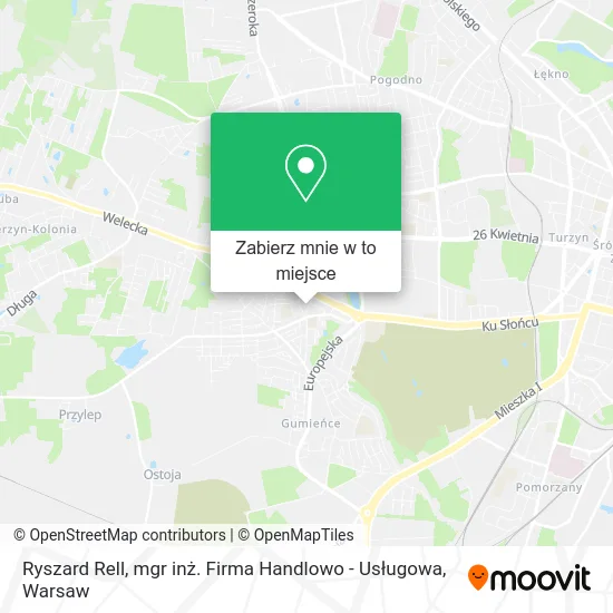Mapa Ryszard Rell, mgr inż. Firma Handlowo - Usługowa