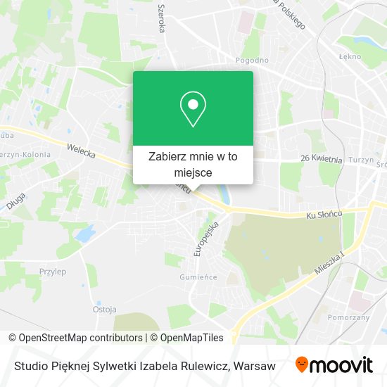 Mapa Studio Pięknej Sylwetki Izabela Rulewicz