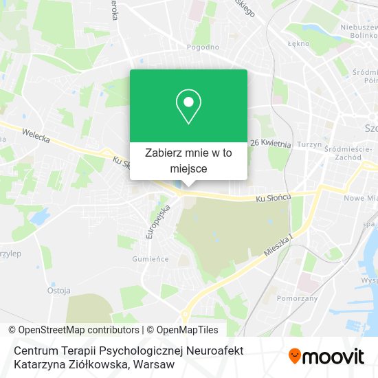 Mapa Centrum Terapii Psychologicznej Neuroafekt Katarzyna Ziółkowska