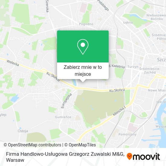 Mapa Firma Handlowo-Usługowa Grzegorz Zuwalski M&G