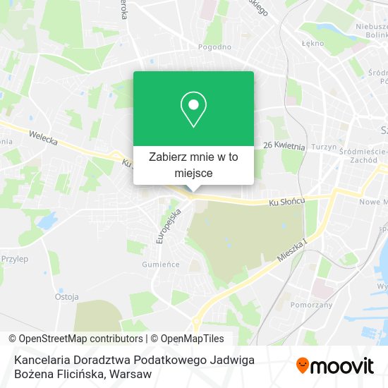 Mapa Kancelaria Doradztwa Podatkowego Jadwiga Bożena Flicińska