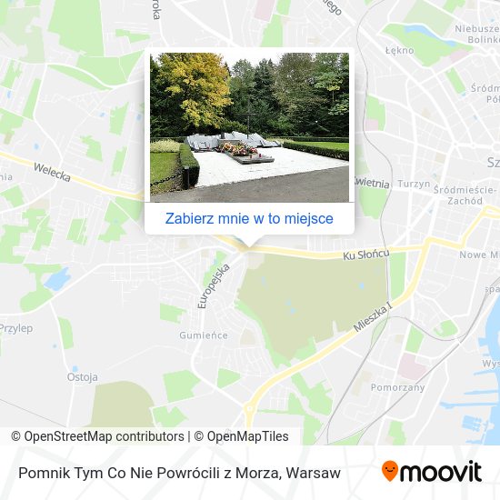 Mapa Pomnik Tym Co Nie Powrócili z Morza