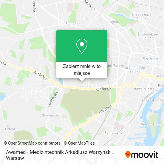 Mapa Awamed - Medizintechnik Arkadiusz Warzyński