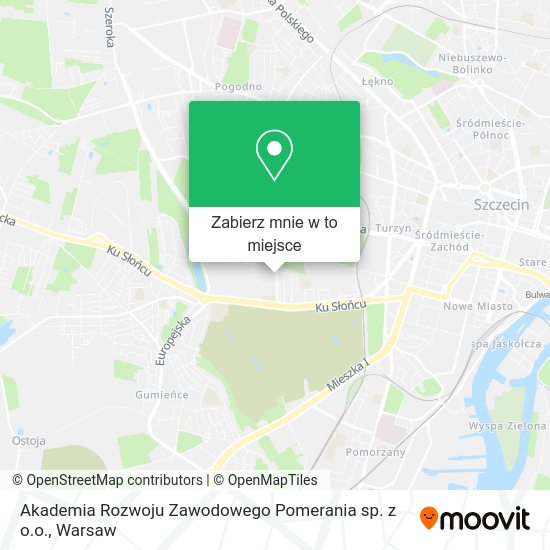 Mapa Akademia Rozwoju Zawodowego Pomerania sp. z o.o.