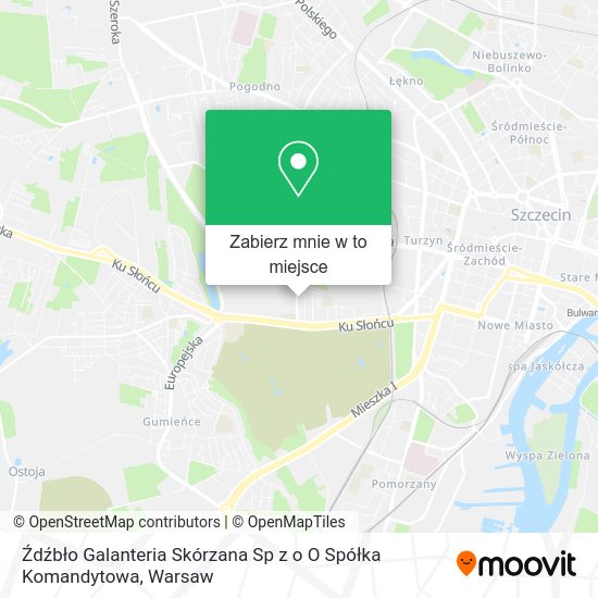 Mapa Źdźbło Galanteria Skórzana Sp z o O Spółka Komandytowa