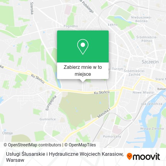 Mapa Usługi Ślusarskie i Hydrauliczne Wojciech Karasiow