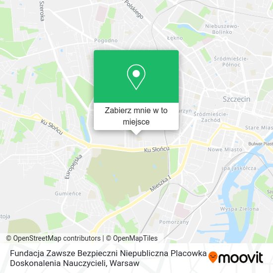 Mapa Fundacja Zawsze Bezpieczni Niepubliczna Placowka Doskonalenia Nauczycieli