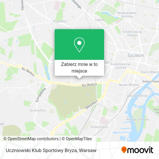 Mapa Uczniowski Klub Sportowy Bryza