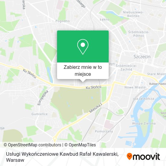 Mapa Usługi Wykończeniowe Kawbud Rafał Kawalerski