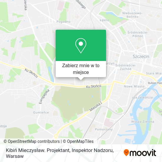 Mapa Kibiń Mieczysław. Projektant, Inspektor Nadzoru