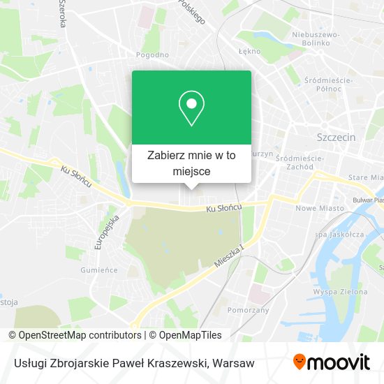 Mapa Usługi Zbrojarskie Paweł Kraszewski