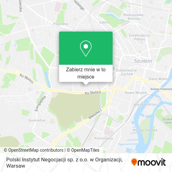 Mapa Polski Instytut Negocjacji sp. z o.o. w Organizacji