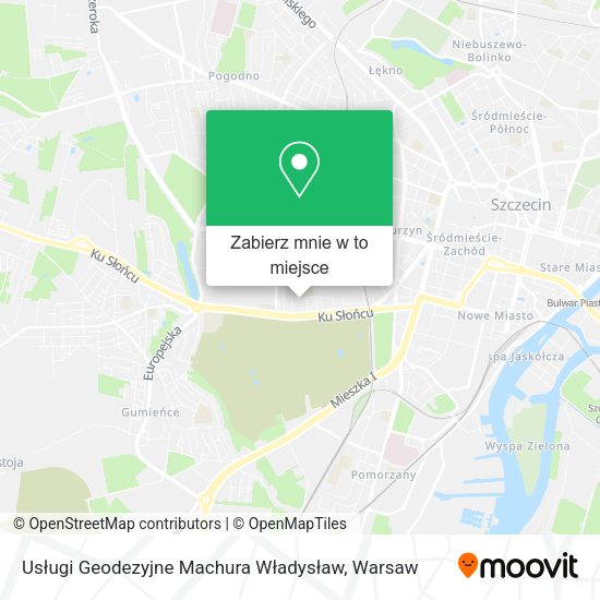 Mapa Usługi Geodezyjne Machura Władysław