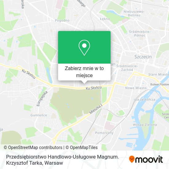 Mapa Przedsiębiorstwo Handlowo-Usługowe Magnum. Krzysztof Tarka