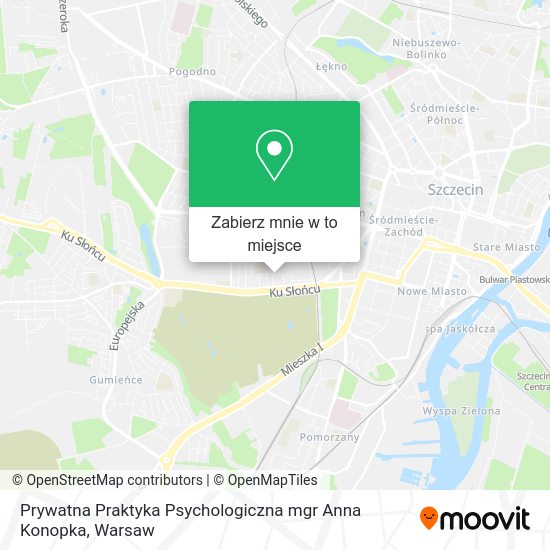 Mapa Prywatna Praktyka Psychologiczna mgr Anna Konopka