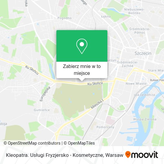 Mapa Kleopatra. Usługi Fryzjersko - Kosmetyczne