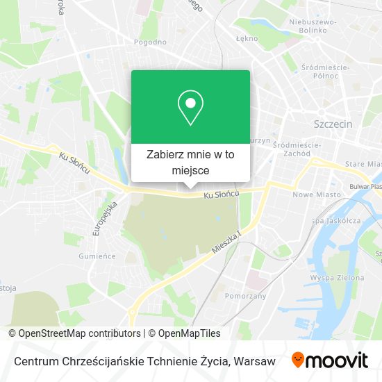 Mapa Centrum Chrześcijańskie Tchnienie Życia