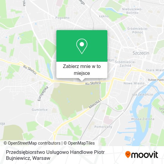 Mapa Przedsiębiorstwo Usługowo Handlowe Piotr Bujniewicz