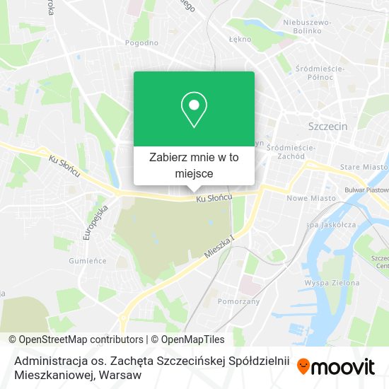 Mapa Administracja os. Zachęta Szczecińskej Spółdzielnii Mieszkaniowej