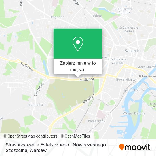 Mapa Stowarzyszenie Estetycznego i Nowoczesnego Szczecina