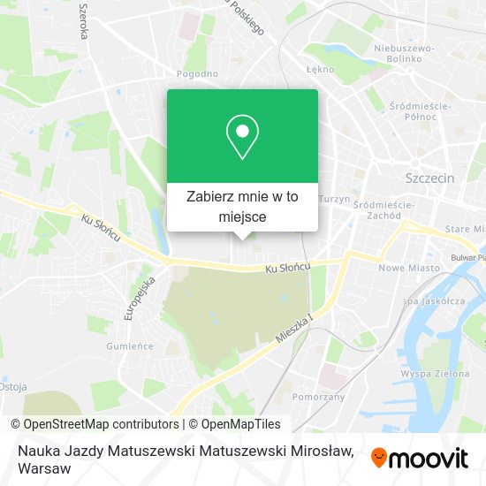 Mapa Nauka Jazdy Matuszewski Matuszewski Mirosław