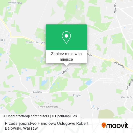 Mapa Przedsiębiorstwo Handlowo Usługowe Robert Balowski