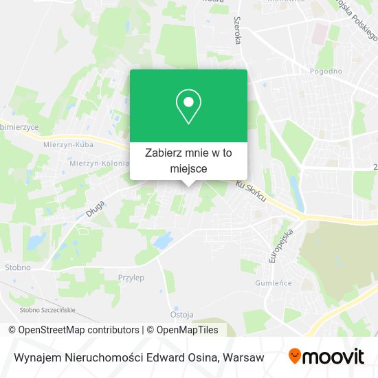 Mapa Wynajem Nieruchomości Edward Osina