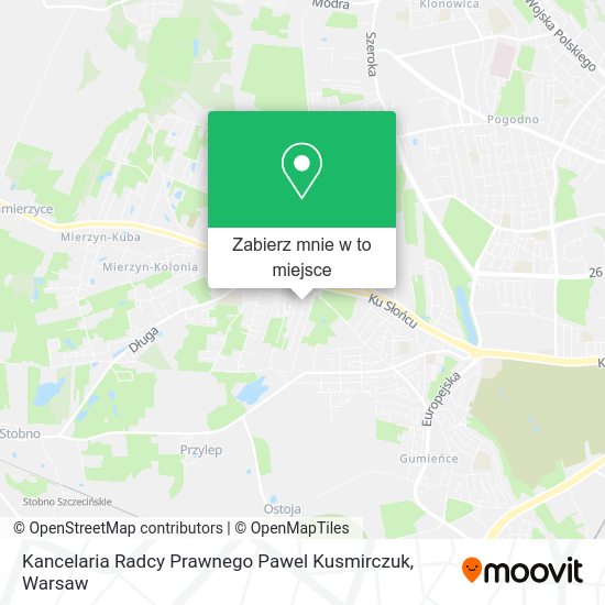 Mapa Kancelaria Radcy Prawnego Pawel Kusmirczuk