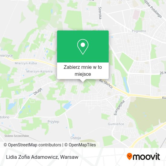 Mapa Lidia Zofia Adamowicz